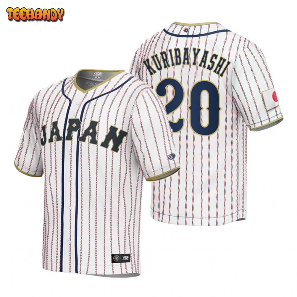 Japan Ryoji Kuribayashi White 2023 World Baseball Classic Jersey