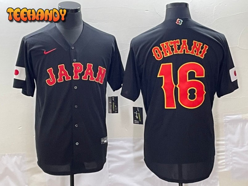 2023 New Baseball Classic Shohei Ohtani 16 Japan Custom Baseball Jersey  Stitched