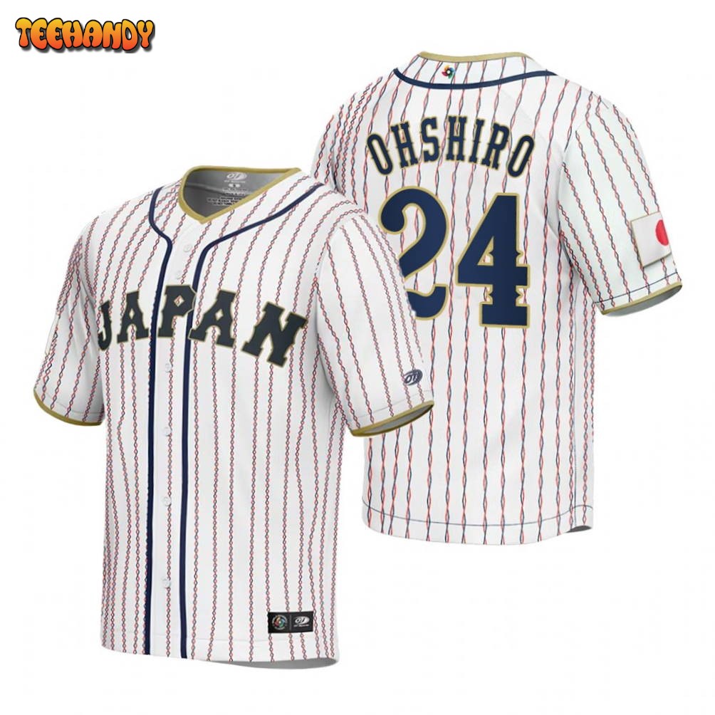 Japan Takumi Ohshiro White 2023 World Baseball Classic Jersey