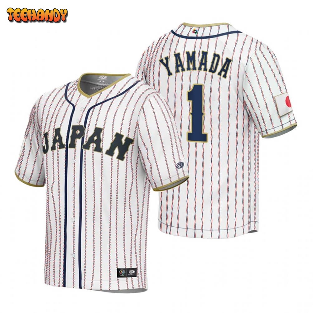 Japan Tetsuto Yamada White 2023 World Baseball Classic Jersey