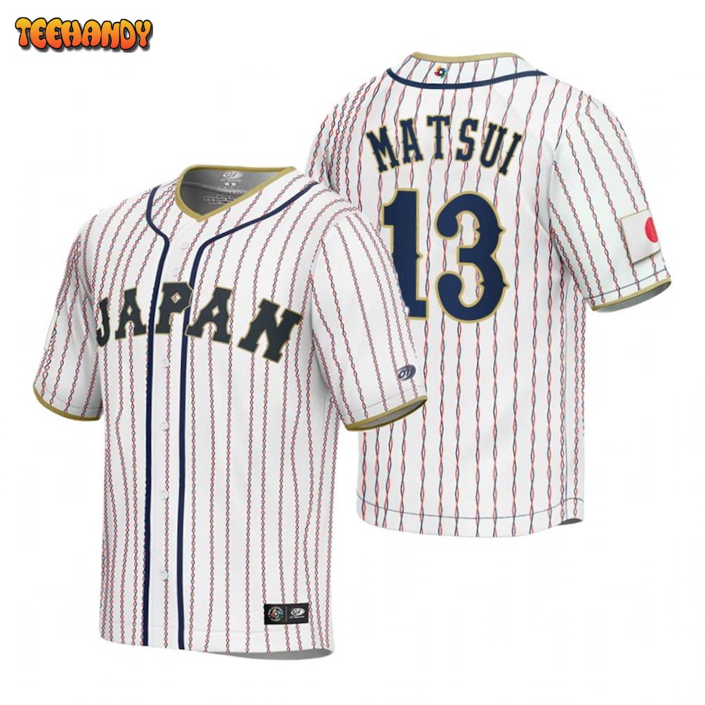 Japan Yuki Matsui White 2023 World Baseball Classic Jersey