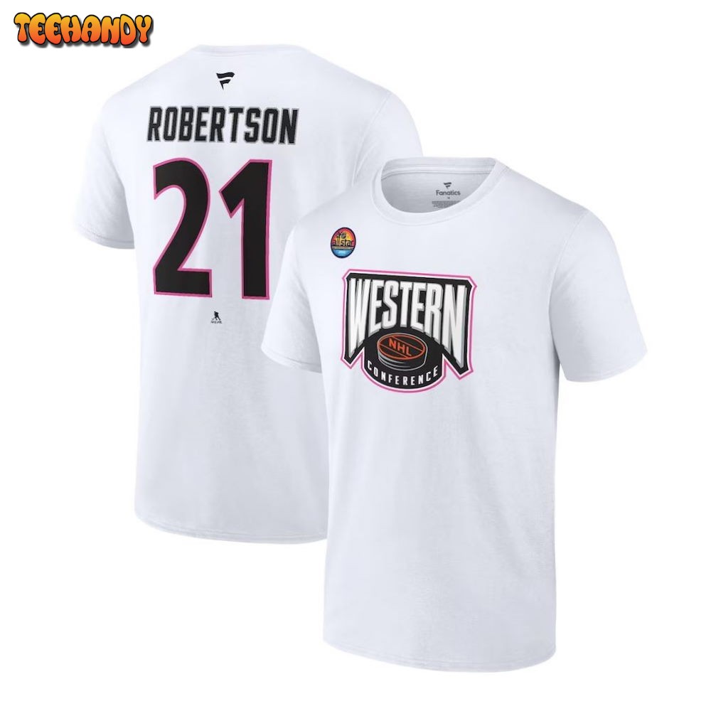 Jason Robertson Dallas Stars 2023 NHL All-Star Game Western Conference Name & Number T-Shirt