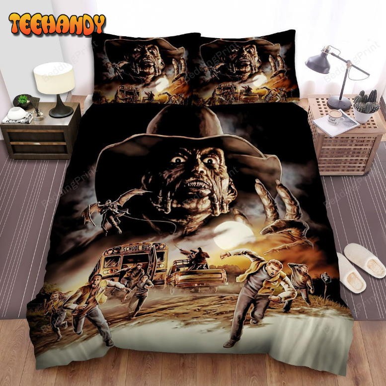 Jeepers Creepers Face Art Duvet Cover Bedding Set