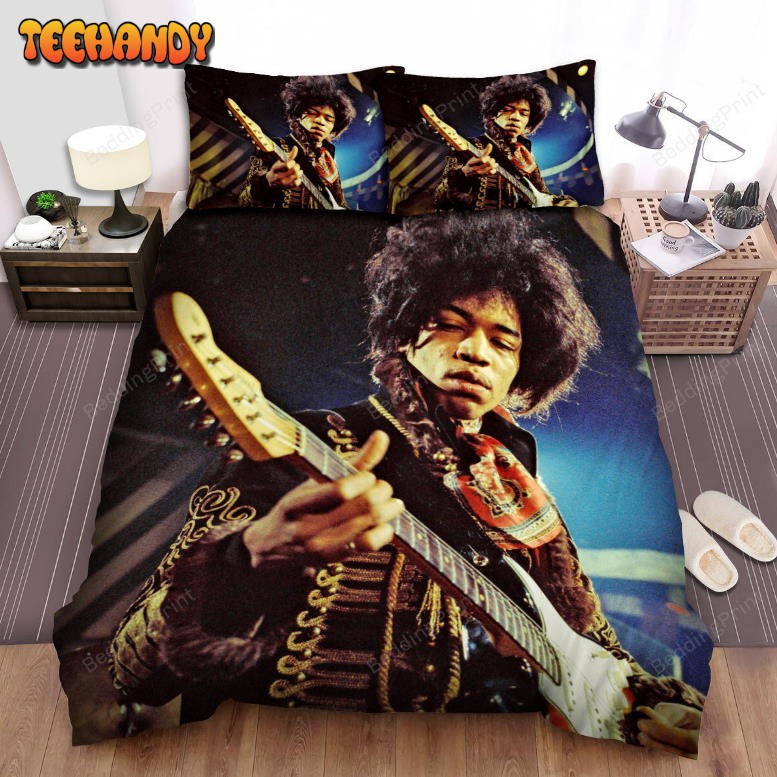 Jimi Hendrix On Stage Photo Bedding Sets