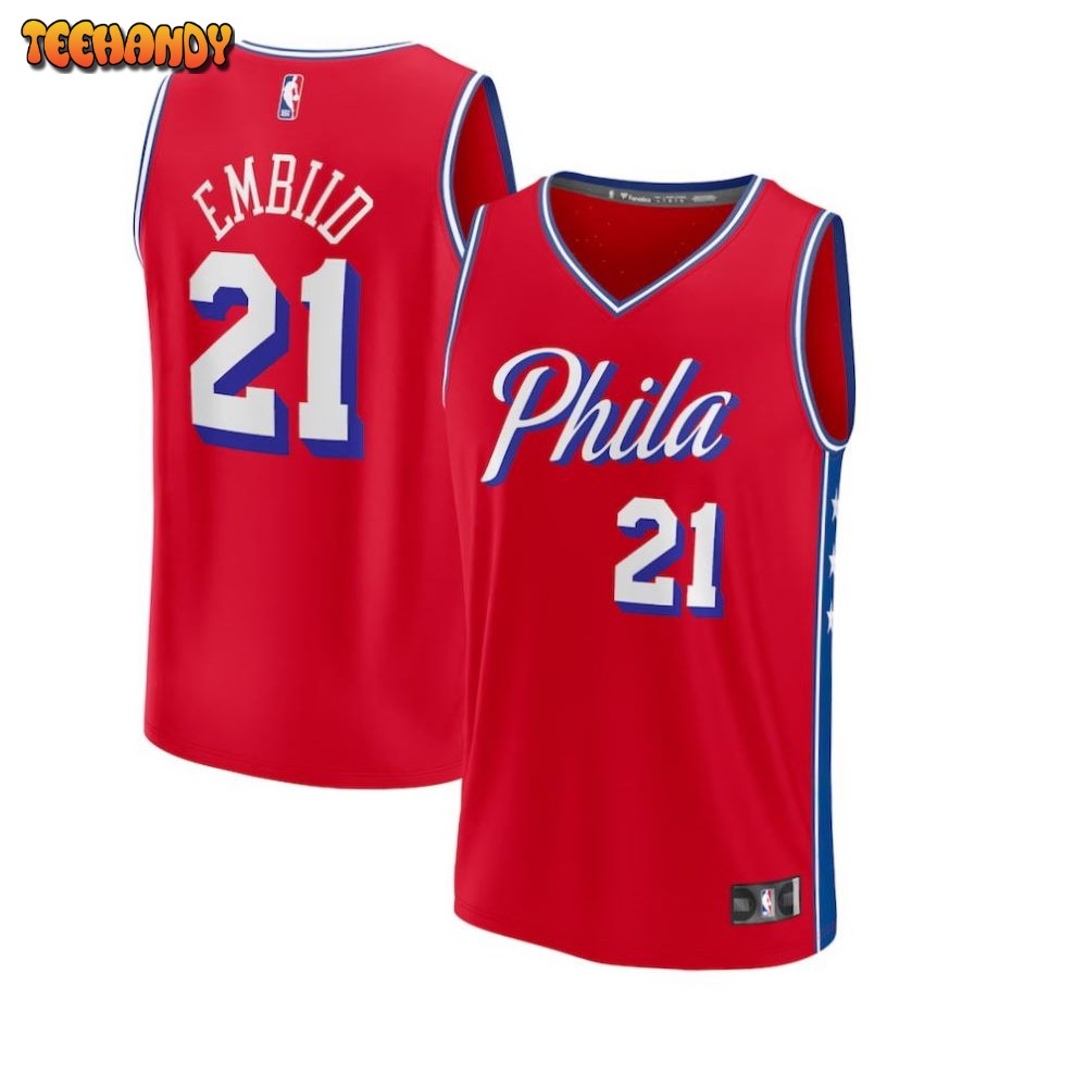 Joel Embiid Philadelphia 76ers 2022-23 Fast Break Replica Player Jersey