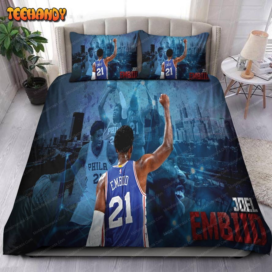 Joel Embiid Philadelphia 76ers NBA 100 Bedding Set