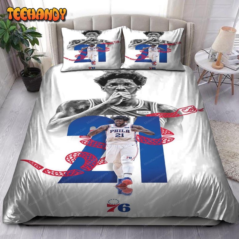 Joel Embiid Philadelphia 76ers NBA 99 Bedding Set