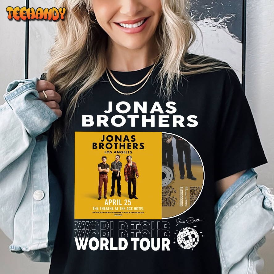 Jonas Brothers Tour Shirt, Vintage Jonas Brothers 5 Nights On Broadway Tour 2023 T Shirt