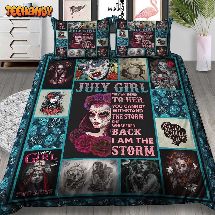 July Sugar Skull Girl The Storm Bedding Set