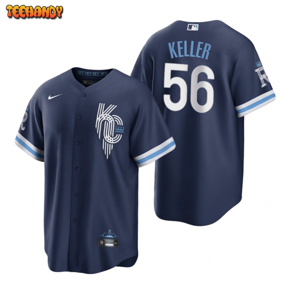 Kansas City Royals Brad Keller Navy 2022 City Connect Replica Jersey