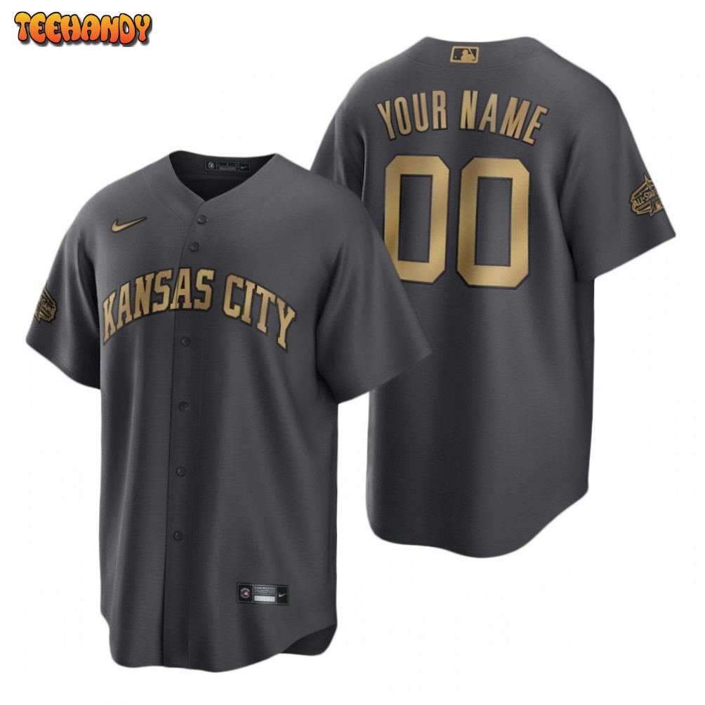 Kansas City Royals Custom Charcoal 2022 All-Star Game Replica Jersey