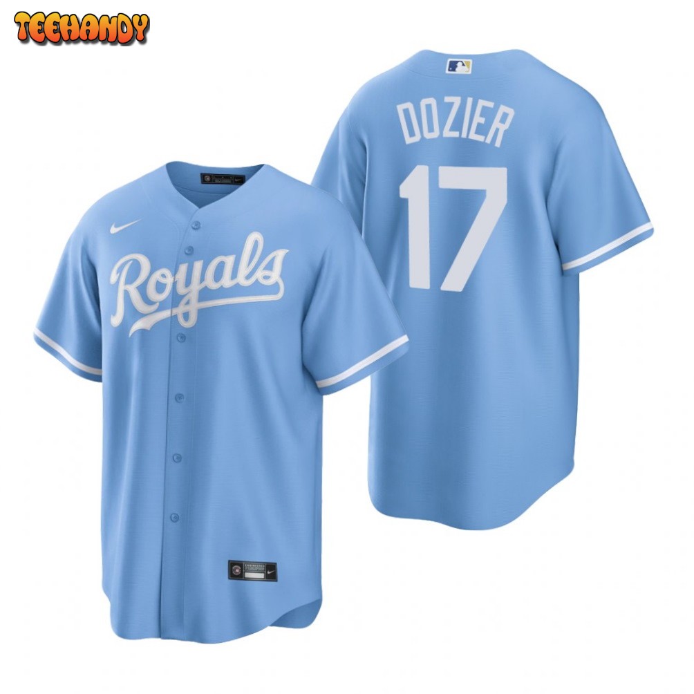 Kansas City Royals Hunter Dozier Blue Alternate Replica Jersey