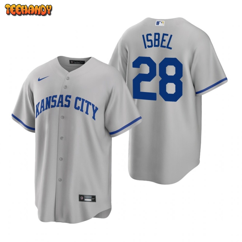 Kansas City Royals Kyle Isbel Gray Road Replica Jersey