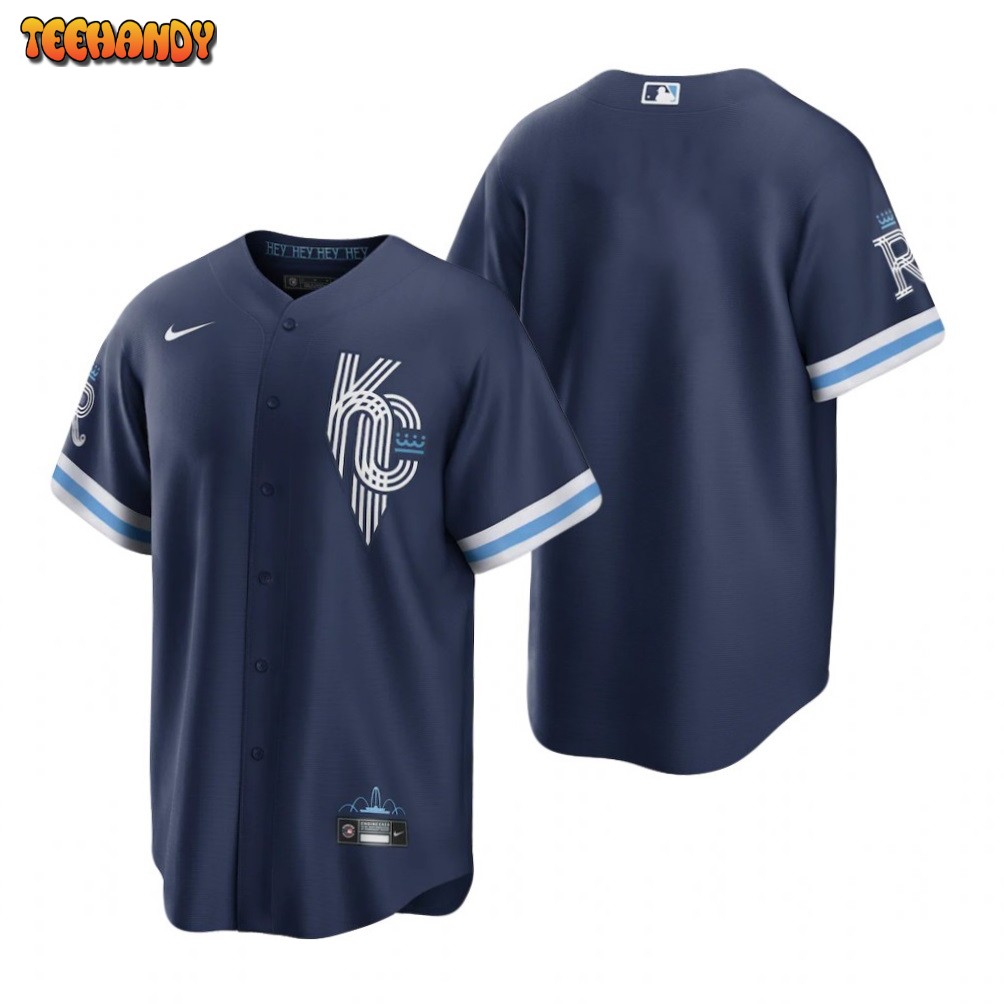 Kansas City Royals Team Navy 2022 City Connect Replica Jersey