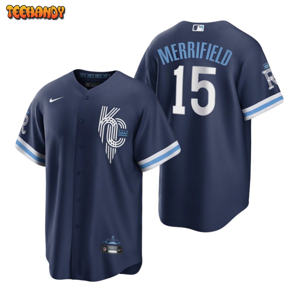 Kansas City Royals Whit Merrifield Navy 2022 City Connect Replica Jersey