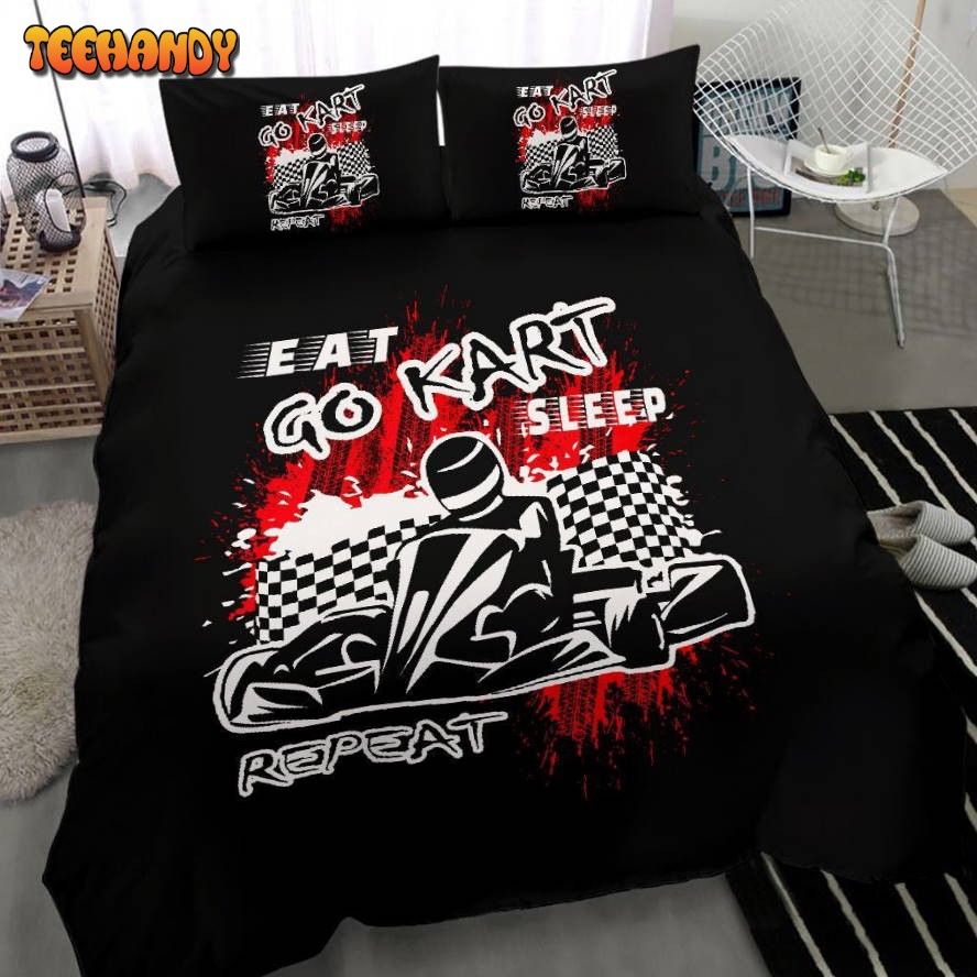 Kart Racing Eat Go Kart Bedding Set