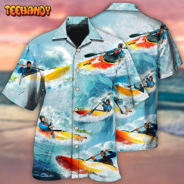 Kayaking Cool Colorful Style Hawaiian Shirt