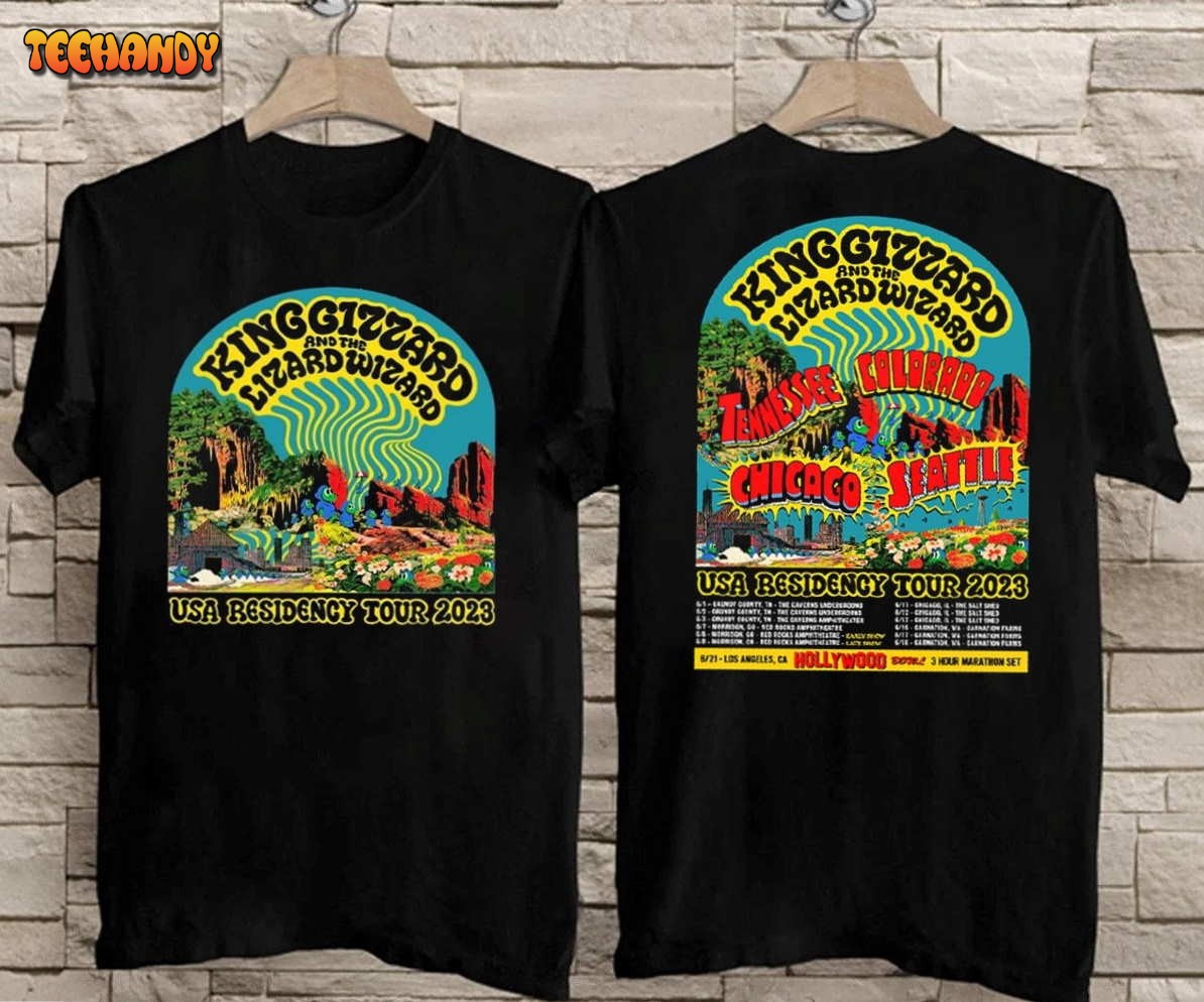 King Gizzard & The Lizard Wizard USA Residency Tour 2023 T-Shirt