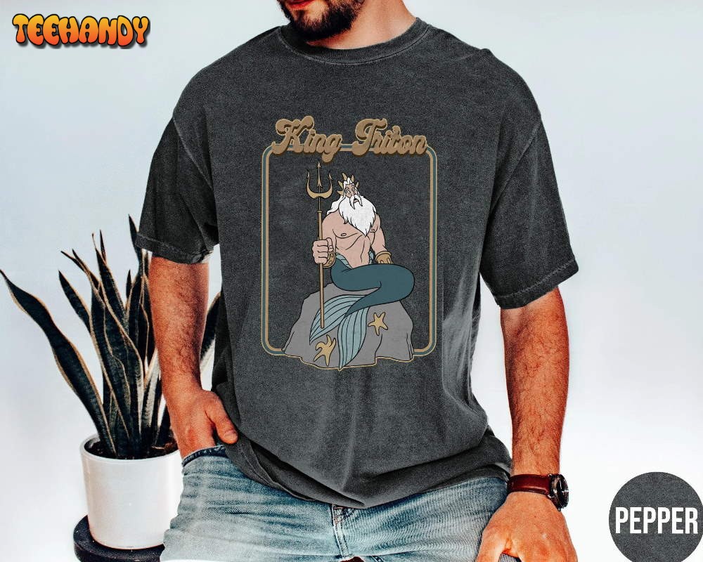 King Triton The Little Mermaid Vintage Shirt