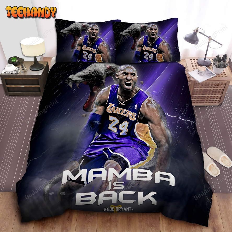 Kobe Bryant Mamba Is Back Bedding Set