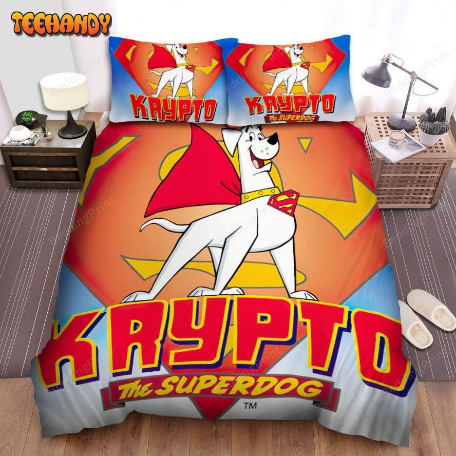 Krypto The Superdog Logo Bedding Set