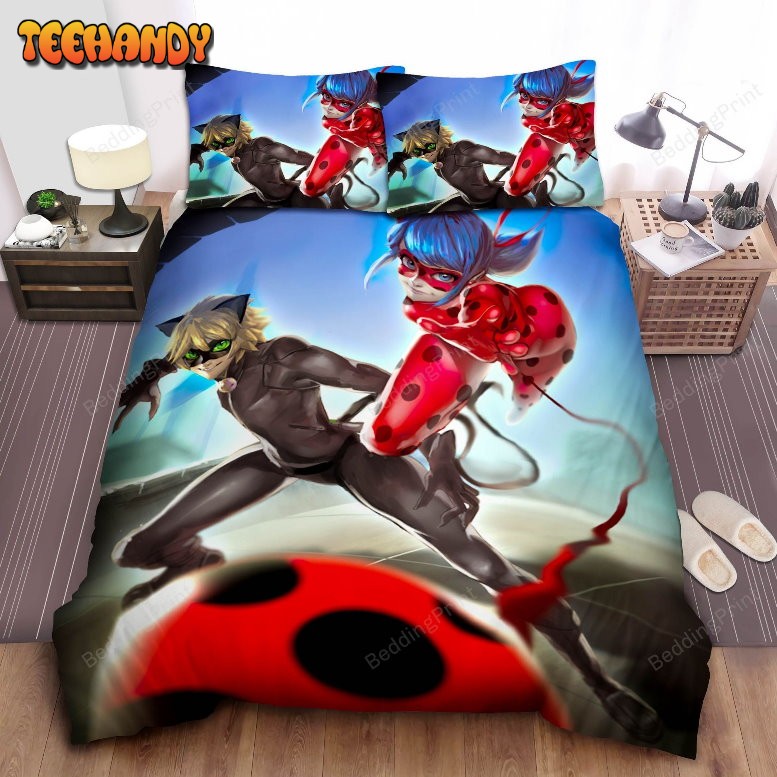 Ladybug And Cat Noir Painting Bedding Sets