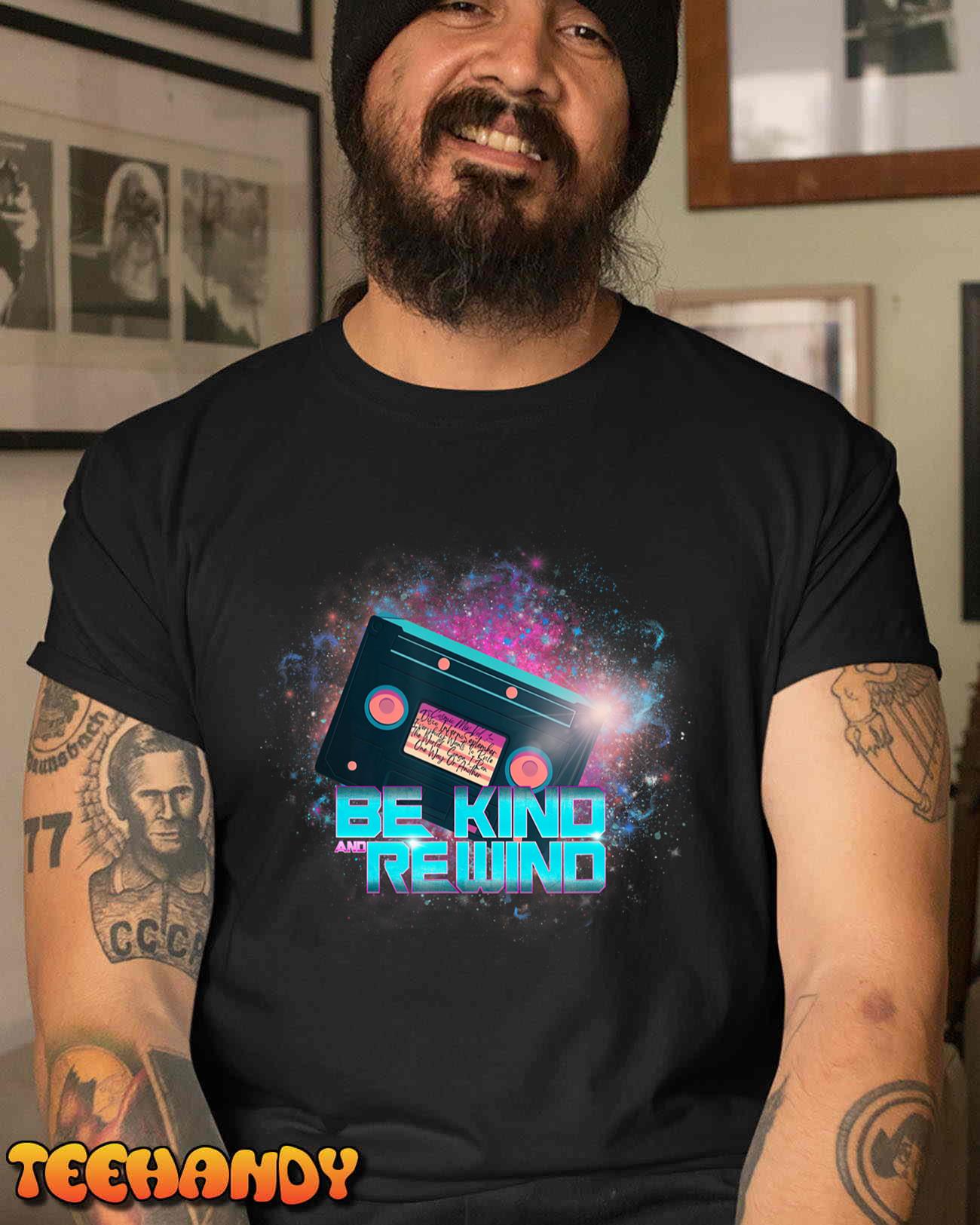 Ladys Cosmic Cassette Be Kind Rewind 80s – Out-of-this-World T-Shirt