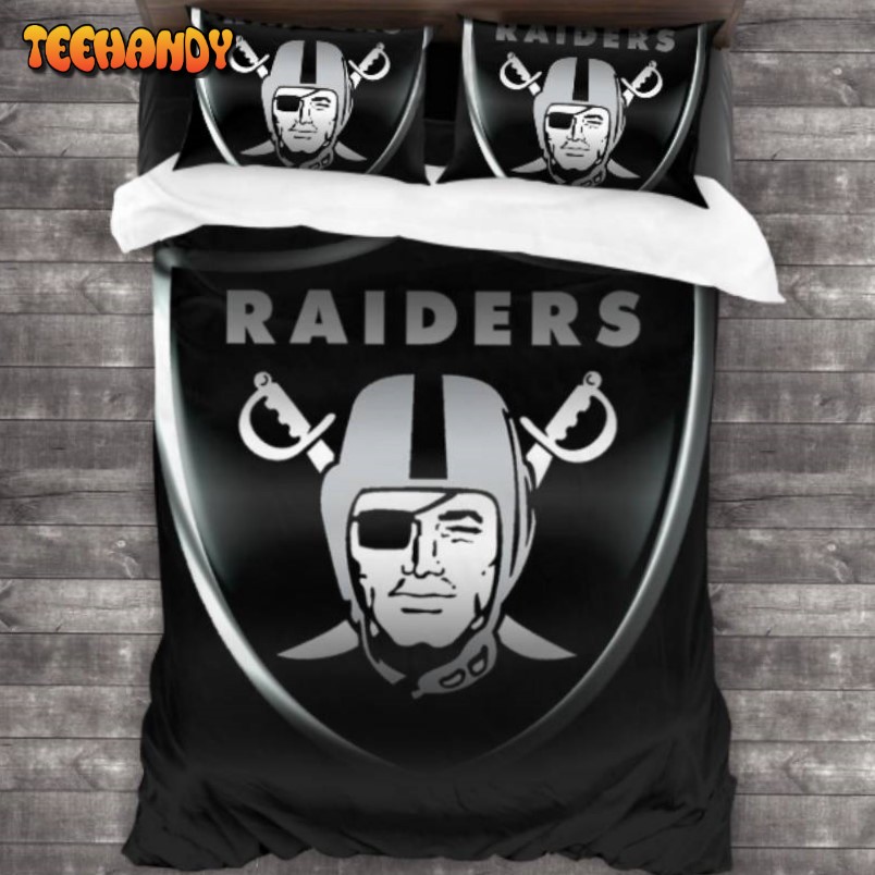 Las Vegas Raiders Logo Bedding Sets