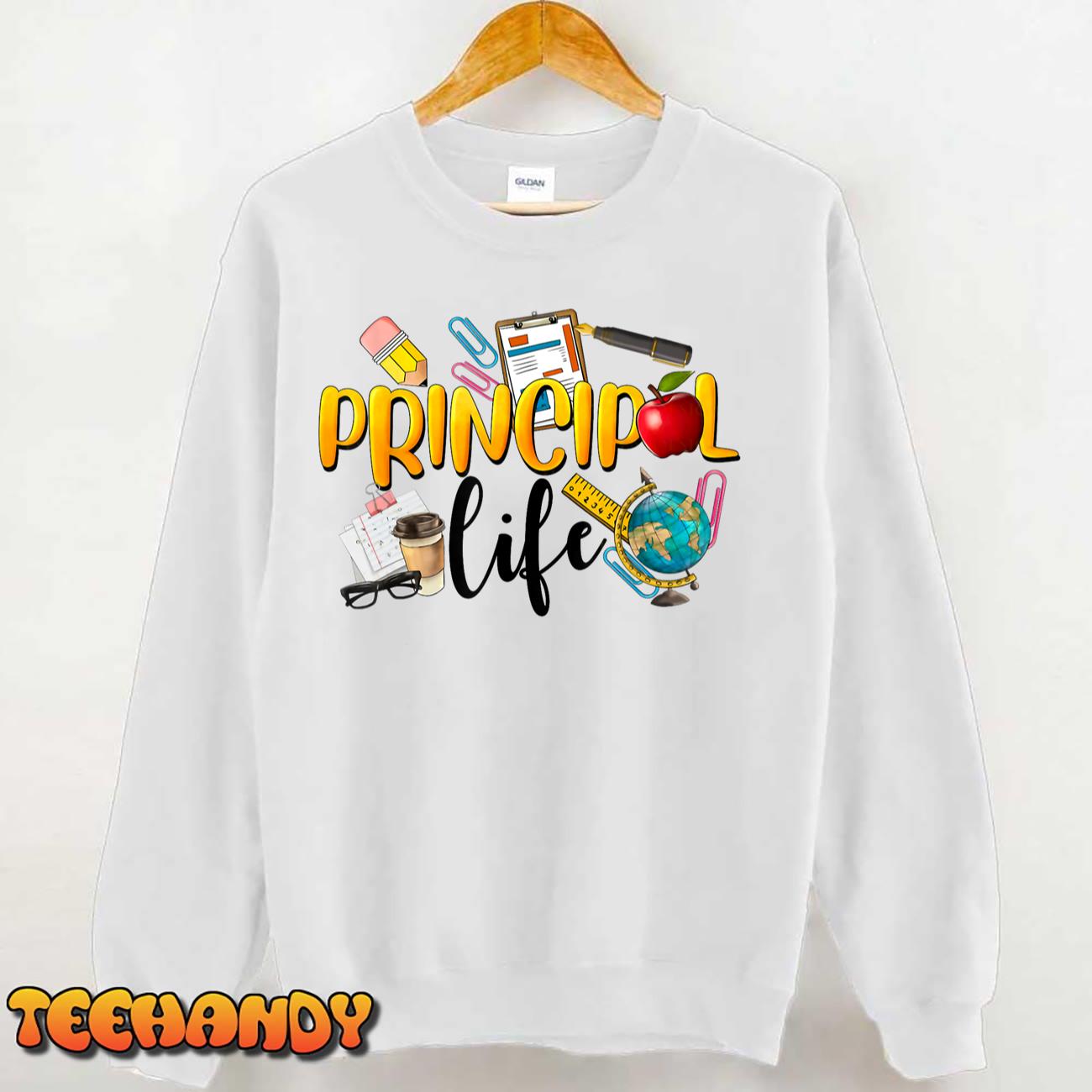 Last Day Of School Principal Life End Of Year Summer Vibes T-Shirt