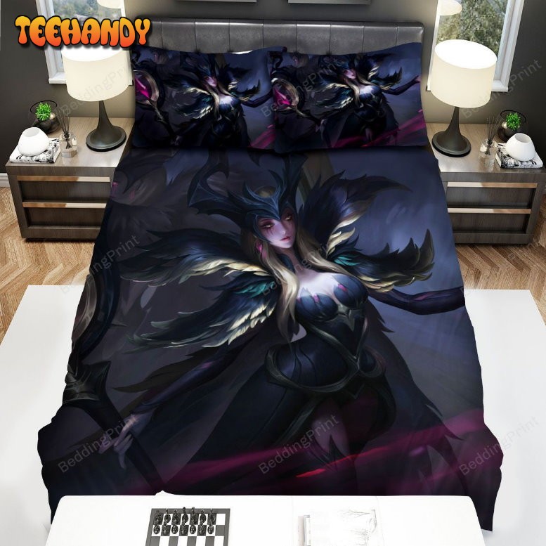 League Of Legends Coven Leblanc Digital Art Illustration Bedding Sets