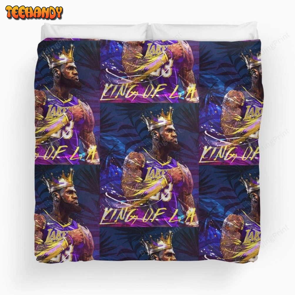 Lebron At The Lakers Basketball Bedding Sets