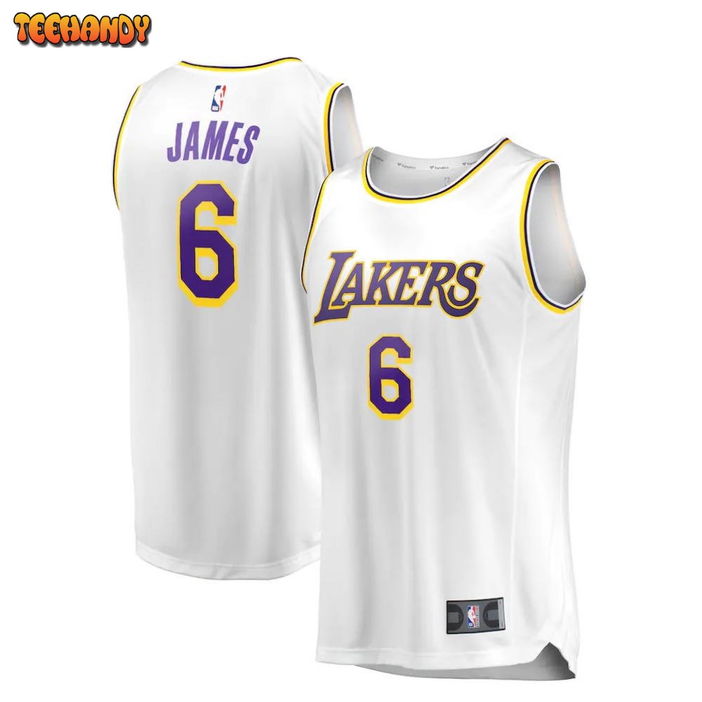 LeBron James Los Angeles Lakers 2021-22 #6 Fast Break Replica Player Jersey