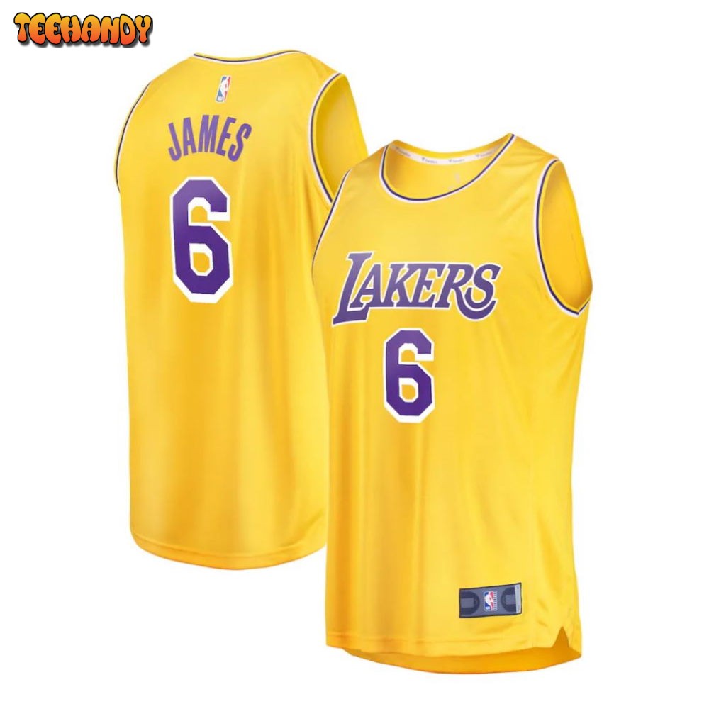 LeBron James Los Angeles Lakers 2021-22 Fast Break Replica Jersey