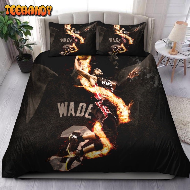 Legend Dwyane Wade Miami Heat NBA 34 Bedding Sets