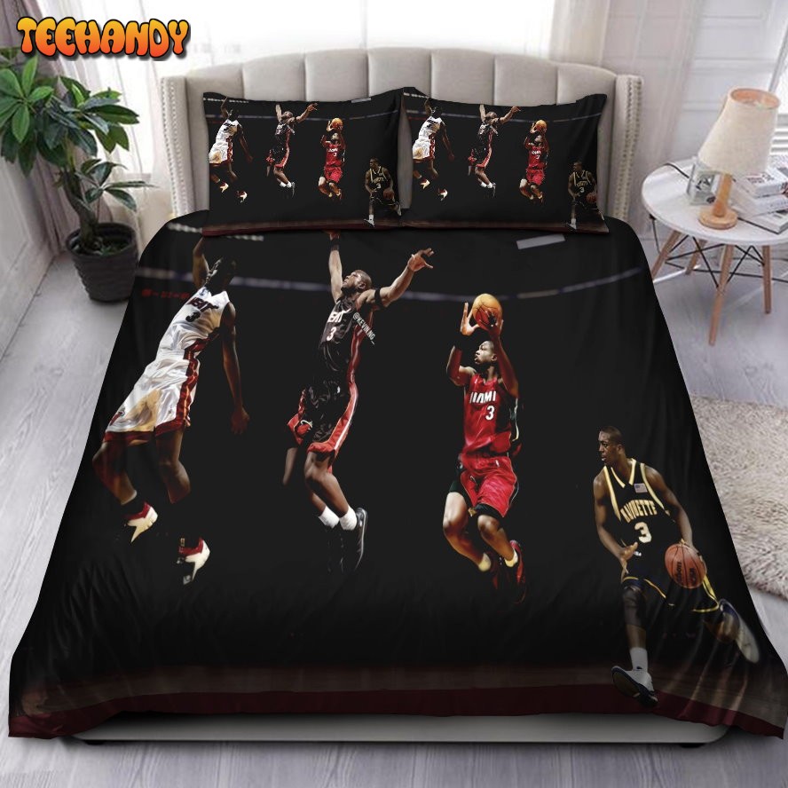 Legend Dwyane Wade Miami Heat NBA 38 Bedding Sets