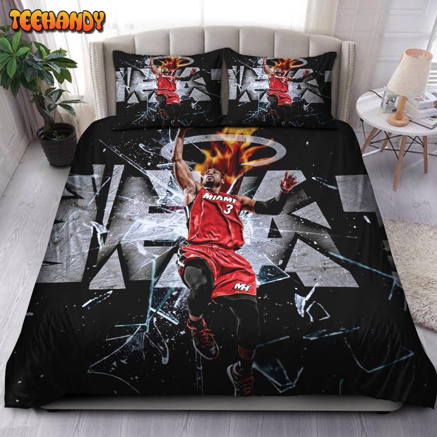 Legend Dwyane Wade Miami Heat NBA 42 Bedding Sets