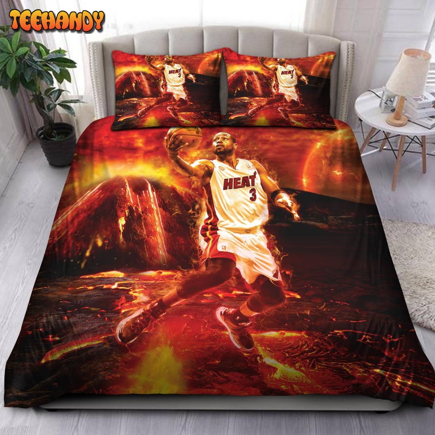 Legend Dwyane Wade Miami Heat NBA 43 Bedding Sets