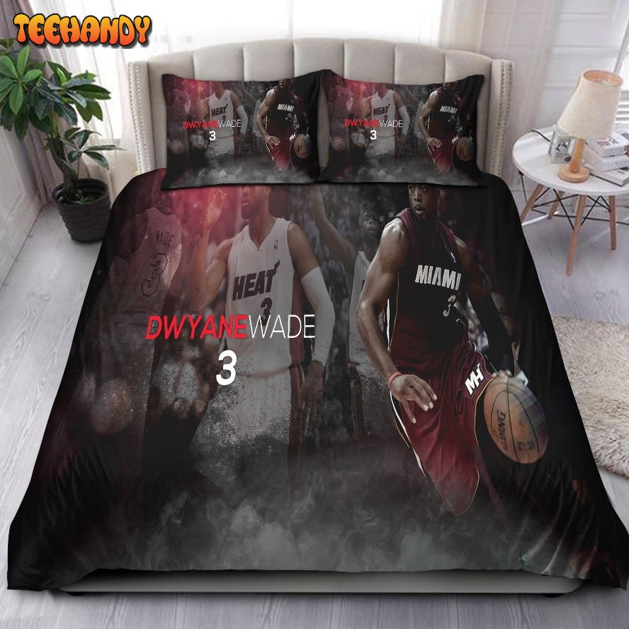 Legend Dwyane Wade Miami Heat NBA 53 Bedding Sets