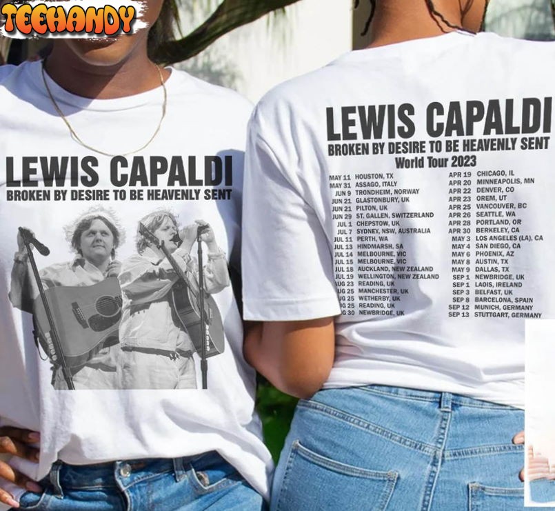 Lewis Capaldi Music Shirt , To Be Heavenly Sent Tour 2023 Sweatshirt