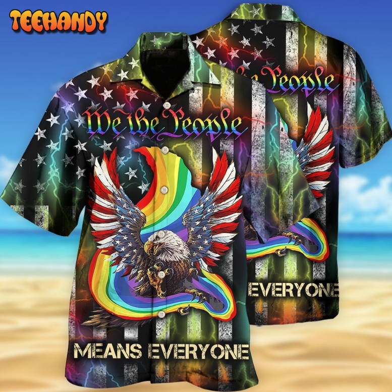 LGBT Eagle We The People Style Hawaiian Shirt