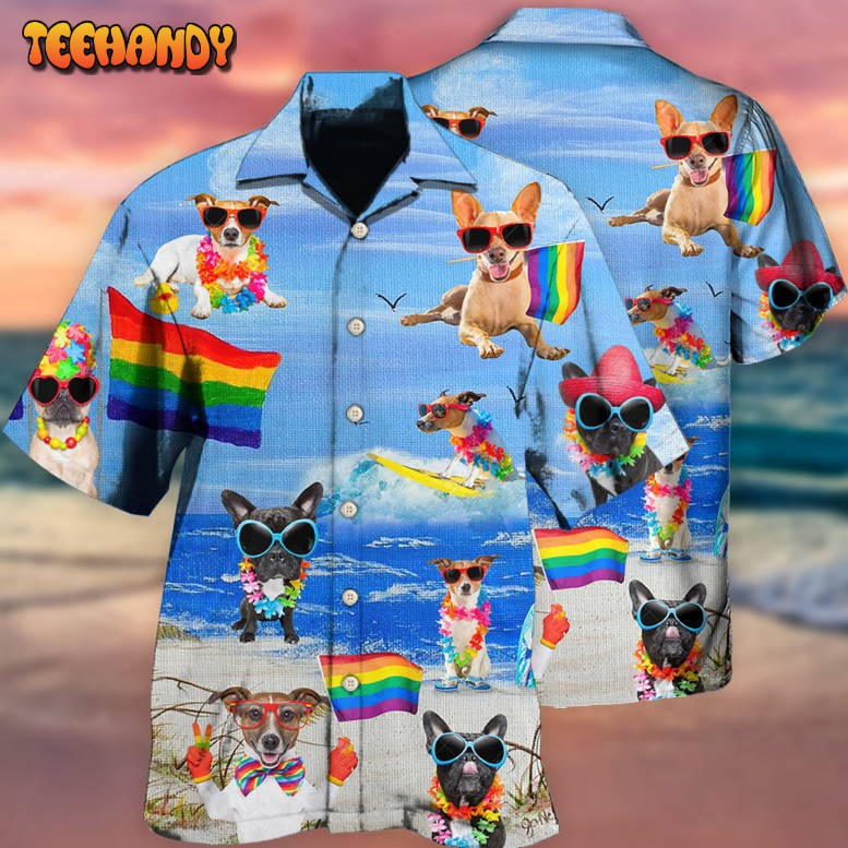 LGBT Jack Russell Terrier Cool Hawaiian Shirt