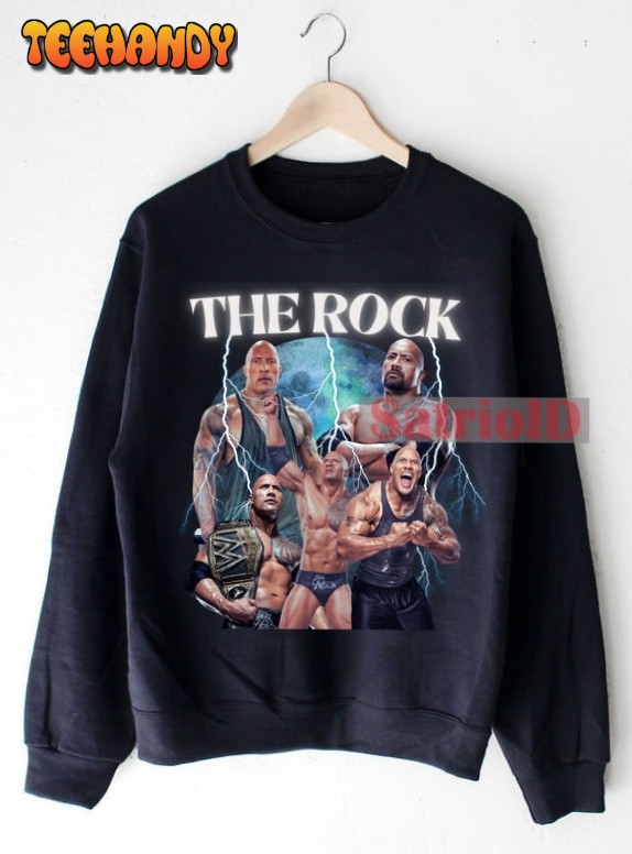 Limited Dwayne Johnson Sweatshirt The Rock Wrestler Shirt