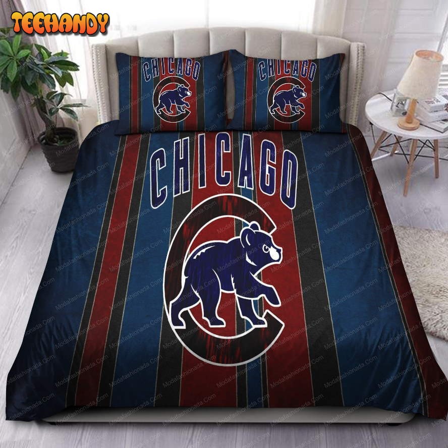 Logo Chicago Cubs MLB 64 Bedding Set