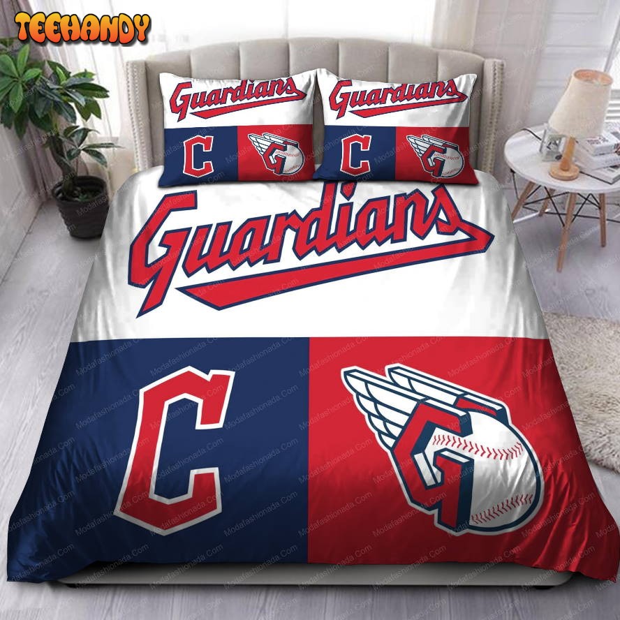 Logo Cleveland Guardians MLB 85 Bedding Set