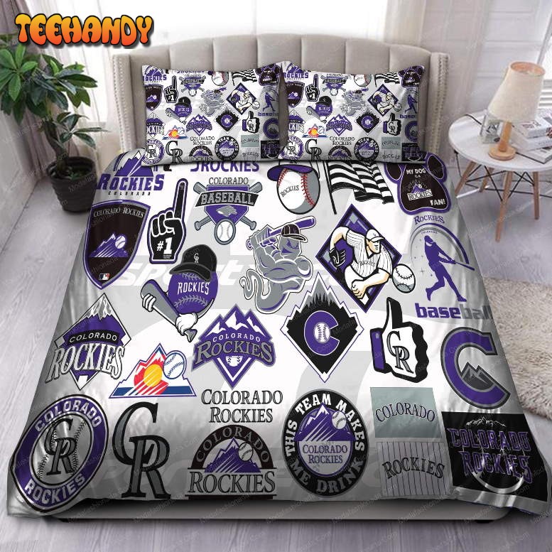 Logo Colorado Rockies MLB 92 Bedding Set