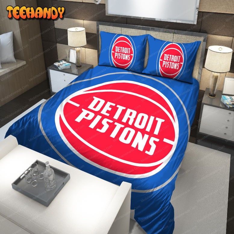 Logo Detroit Pistons NBA 225 Bedding Set