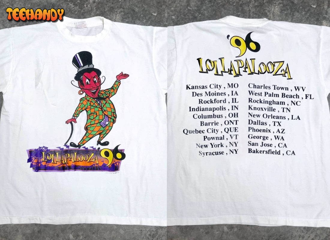 Lollapalooza '96 T-Shirt, Lollapalooza Tour 1996 T-Shirt