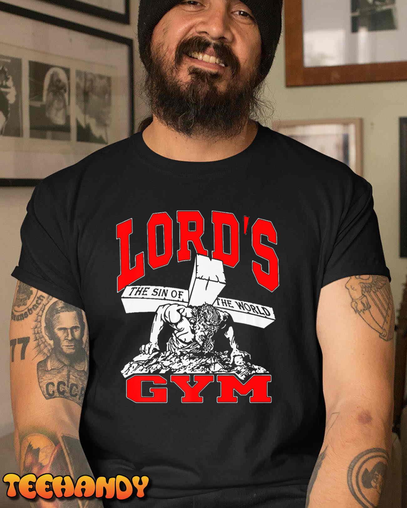 Lords Gym – Lord’s The Sin of World Jesus Premium T-Shirt