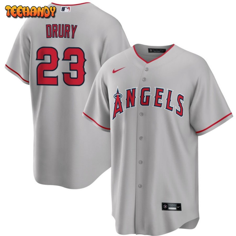 Los Angeles Angels Brandon Drury Gray Road Replica Jersey