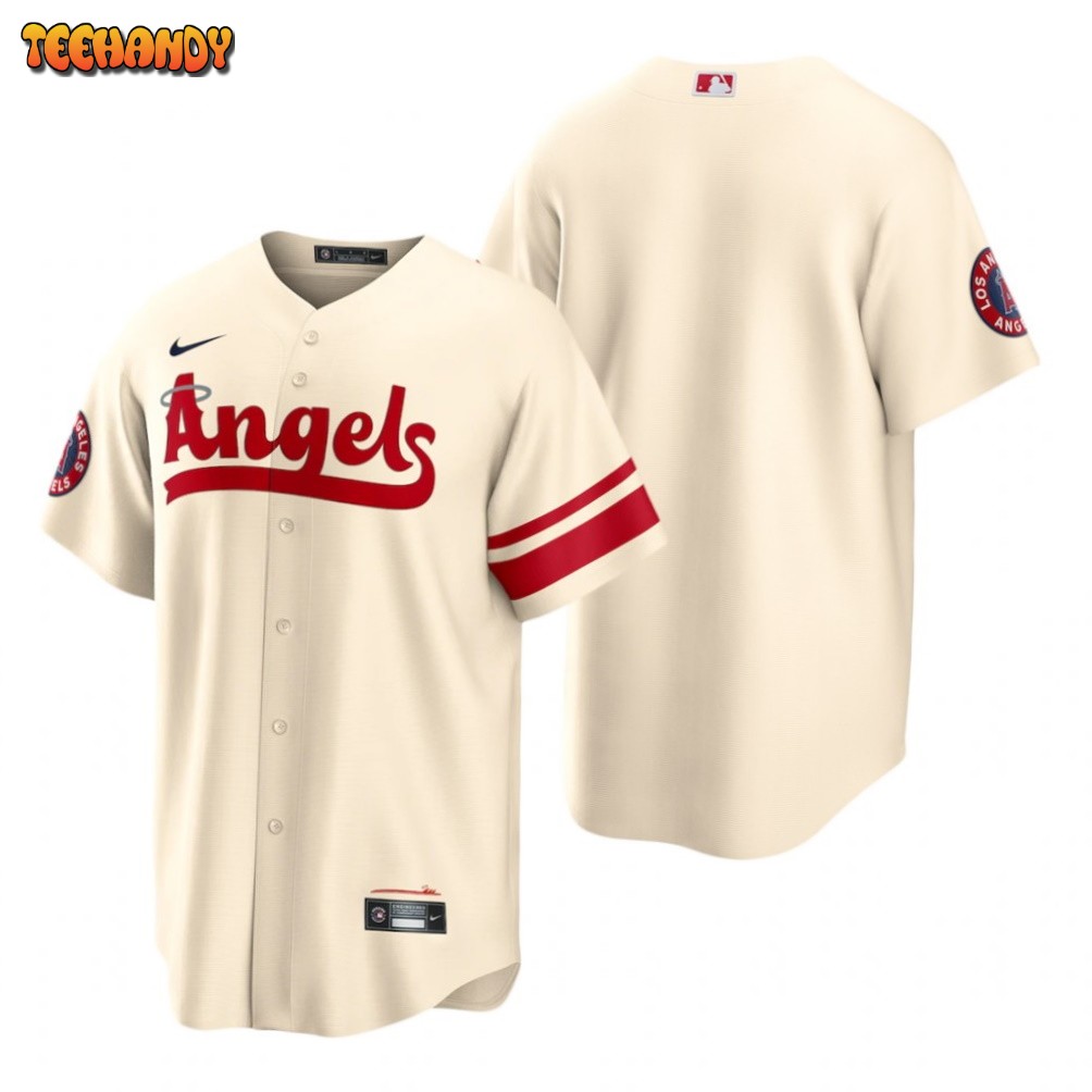 Los Angeles Angels Cream 2022 City Connect Replica Team Jersey